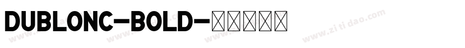 DublonC-Bold字体转换