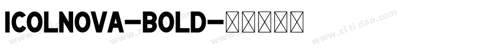 Icolnova-Bold字体转换