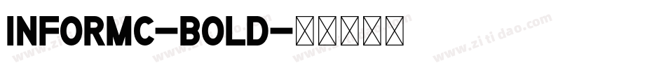 InformC-Bold字体转换
