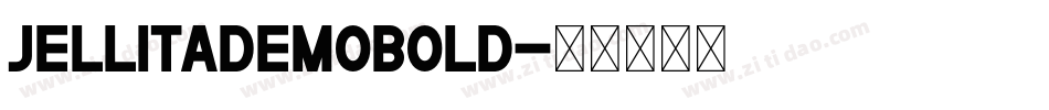 JellitaDEMOBold字体转换