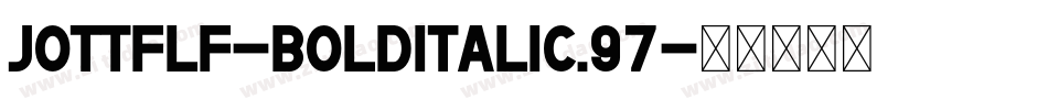 JottFLF-BoldItalic.97字体转换