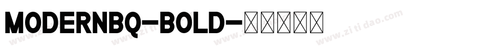 ModernBQ-Bold字体转换