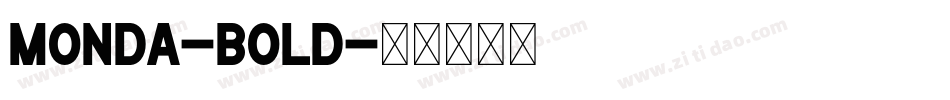 Monda-Bold字体转换