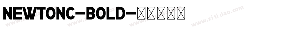 NewtonC-Bold字体转换