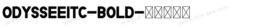 OdysseeITC-Bold字体转换