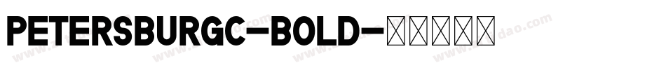 PetersburgC-Bold字体转换