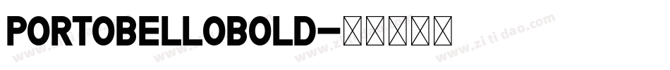 PortobelloBold字体转换