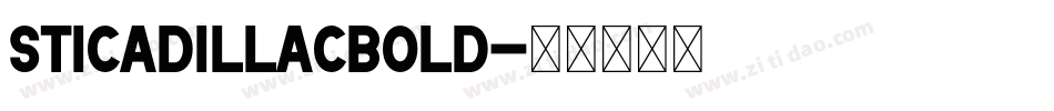 STICadillacBold字体转换