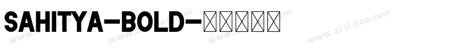 Sahitya-Bold字体转换