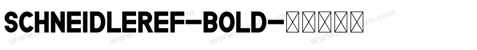 SchneidlerEF-Bold字体转换
