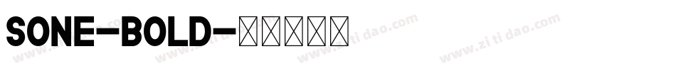 Sone-Bold字体转换