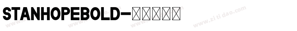 StanhopeBold字体转换