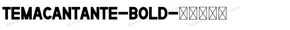 TemaCantante-Bold字体转换