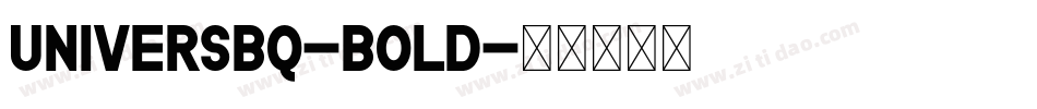 UniversBQ-Bold字体转换