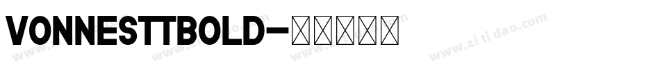 VonnesTTBold字体转换