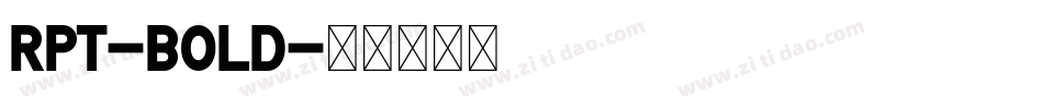 rpt-Bold字体转换