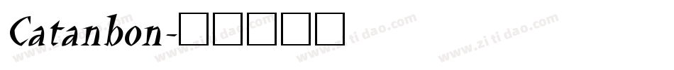 Catanbon字体转换