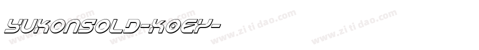 YukonGold-K0Ey字体转换