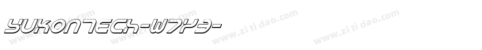 YukonTech-w7y3字体转换