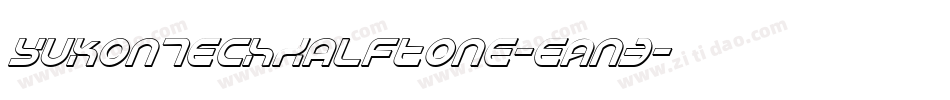 YukonTechHalftone-eAn3字体转换 YukonTechHalftone-eAn3字体转换