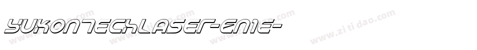 YukonTechLaser-En1e字体转换 YukonTechLaser-En1e字体转换