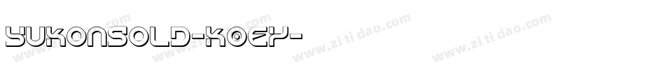 YukonGold-K0Ey字体转换