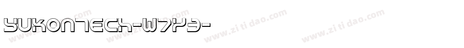 YukonTech-w7y3字体转换
