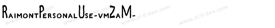 RaimontPersonalUse-vmZaM字体转换