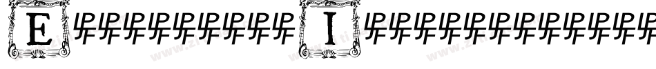 Engravier_Initials字体转换
