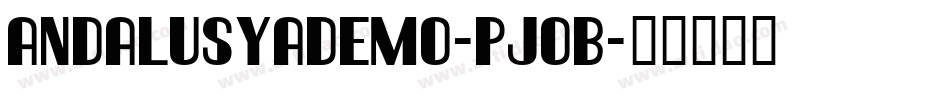 Andalusyademo-PjoB字体转换