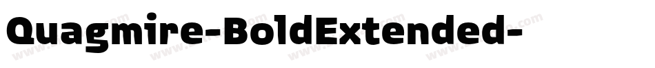 Quagmire-BoldExtended字体转换