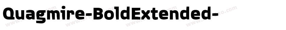 Quagmire-BoldExtended字体转换