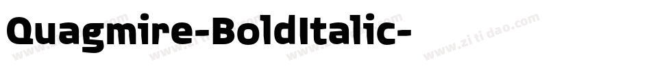 Quagmire-BoldItalic字体转换