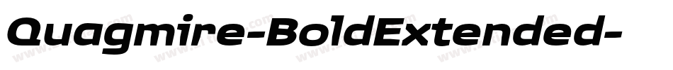 Quagmire-BoldExtended字体转换