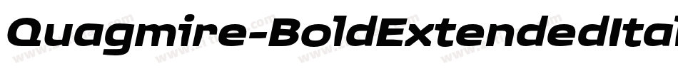 Quagmire-BoldExtendedItalic字体转换
