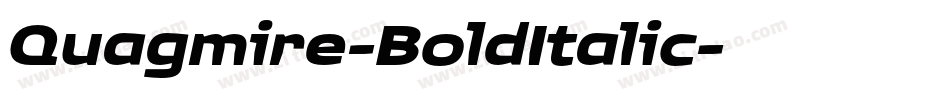 Quagmire-BoldItalic字体转换