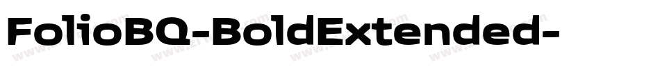 FolioBQ-BoldExtended字体转换