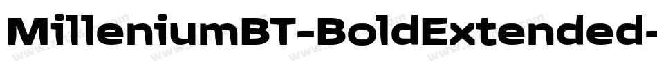 MilleniumBT-BoldExtended字体转换