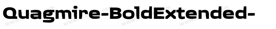 Quagmire-BoldExtended字体转换