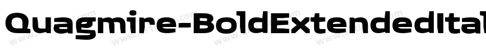 Quagmire-BoldExtendedItalic字体转换