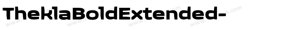 TheklaBoldExtended字体转换