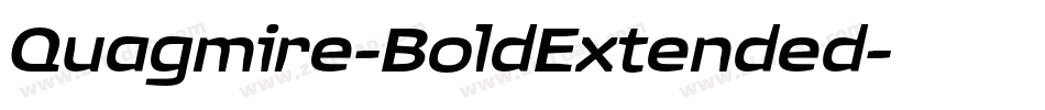 Quagmire-BoldExtended字体转换