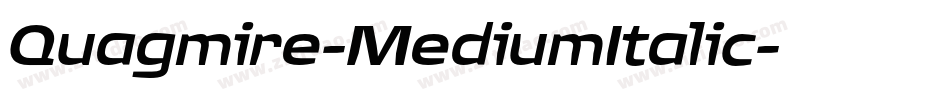 Quagmire-MediumItalic字体转换