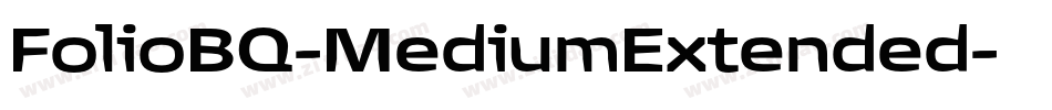 FolioBQ-MediumExtended字体转换
