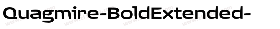 Quagmire-BoldExtended字体转换