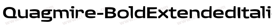 Quagmire-BoldExtendedItalic字体转换