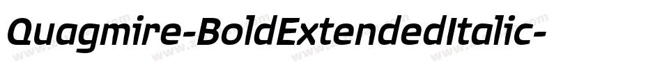 Quagmire-BoldExtendedItalic字体转换
