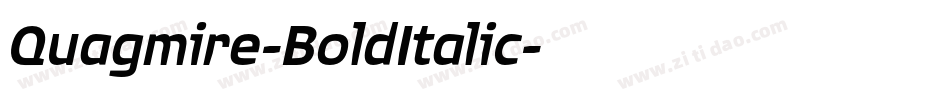 Quagmire-BoldItalic字体转换