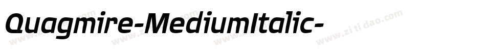 Quagmire-MediumItalic字体转换