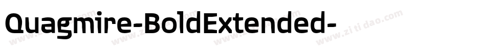 Quagmire-BoldExtended字体转换